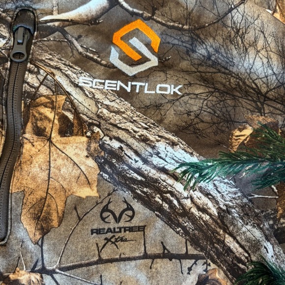 ScentLok Realtree Xtra Camo Hunting Coveralls Hooded Full Zip Suit Mens Large - Picture 5 of 7